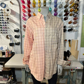 L - Pink Tan Split Dye Flannel